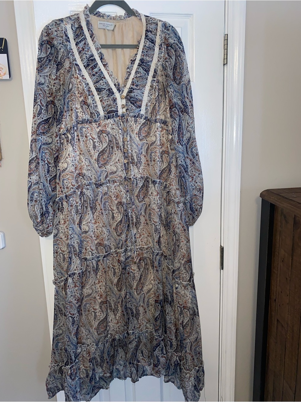 Long sleeve boho dress
